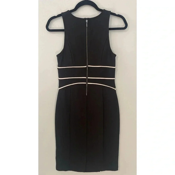 Anthropologie Maeve Cavatina Dress Size 4P Black Sleeveless Slim Sheath Stretch - Picture 4 of 15